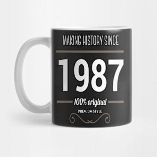 Father (2) Making History since 1987 Mug